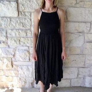 Black Racerback Midi Sundress